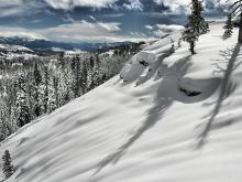 looking south along Andesite Ridge
