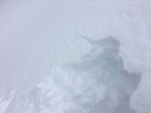 Minor cracking in wind loaded areas by mid day.