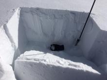 ECTPV.  292 degree W/NW slope, 19 degree slope angle.