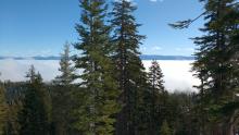Fog/stratus layer over Lake Tahoe at 10:15 am.