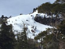 Small loose wet instabilities due to overnight rain event.