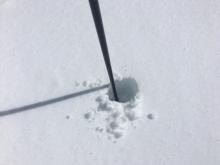 Up to 4-6'' of transitional snow on many NW-N-NE aspects.  Mostly ski supportable but not boot supportable. 