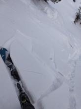 Small wind slabs in below tree line areas