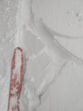 Cracking started at the trailhead