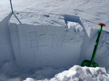 ECTN on wind slab. NE aspect, above treeline terrain. P hard slab over 1F hard older rounds.