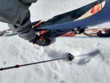 Fully boot supportable 9 inch thick K hard crust at 6,560' at 9:40 am.