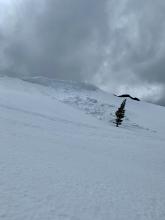 recent cornice fall on a NE aspect @ 7500