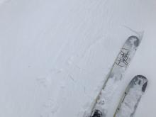 minor cracking in wind slabs