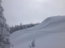 Small cornice on Andesite Ridge 
