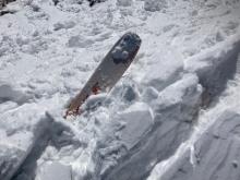 SE aspect cornice and wet snow at about 7,800'.