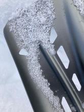 Graupel buried under wind slab