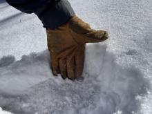 4" of new snow @ 8500'