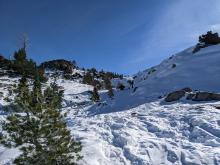 Coverage on the lower half of Mt. Judah was poor and the snow surfaces were highly variable.