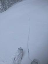 More shooting cracks down to near surface facets.