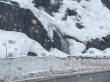 Creeks flowing, Donner Pass at 6,600'.