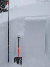 ECTP-24 on the Feb 21 layer (uppermost of the visible old snow layers).