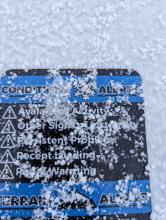 Graupel as new snowfall