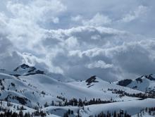 Convective cloud cover building in the afternoon heat